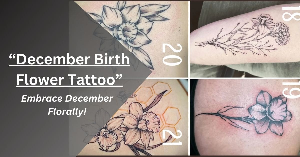 December Birth Flower Tattoo