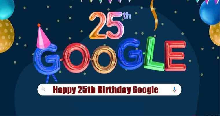 Google 25E Verjaardag